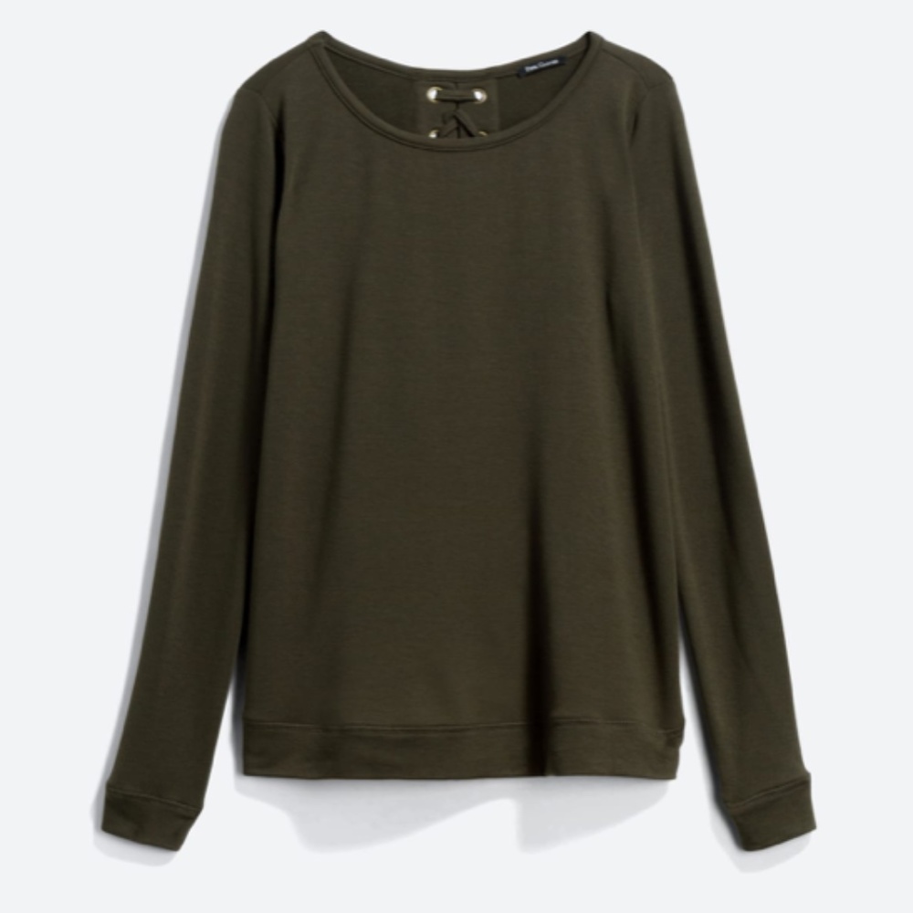 Stitch Fix PINK CLOVER Alberta Lace Up Back Knit Top